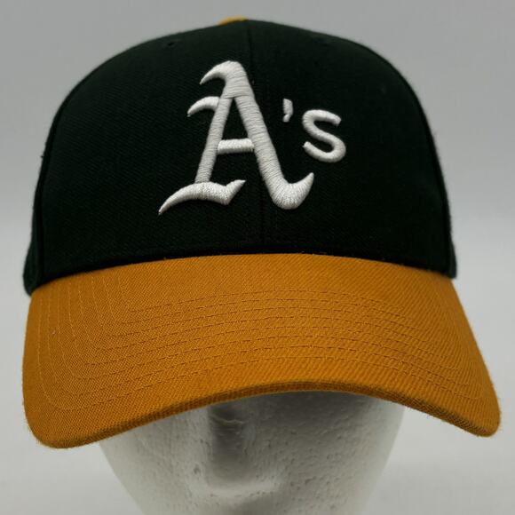 47 Brand Oakland Athletics Baseball Hat Mens OSFA Green Gold Adjustable MLB Cap - Picture 1 of 9